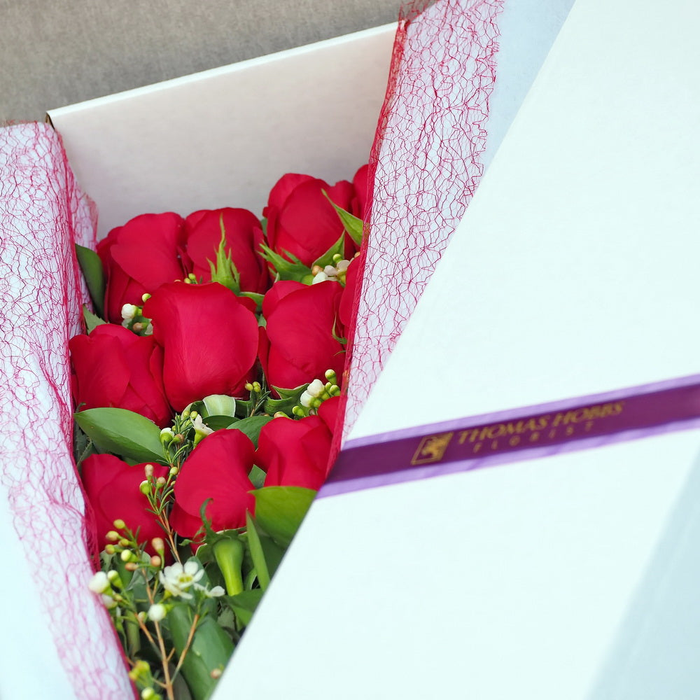 Valentine Roses In The Box